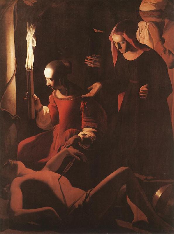 LA TOUR, Georges de The Dream of St Joseph sf Sweden oil painting art